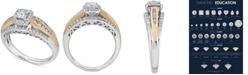 Macy's Diamond Engagement Ring (3/4 ct. t.w.) in 14k Gold & 14k White Gold